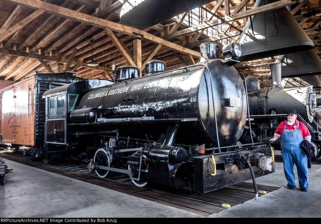Columbus & Southern Ohio 0-4-0 Heisler Fireless Steam locomotive number 2